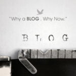 “Blog” written on an old typewriter