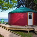 Yurts at Fundy National Park. Photo Credit G. Mazerolle – Parks Canada