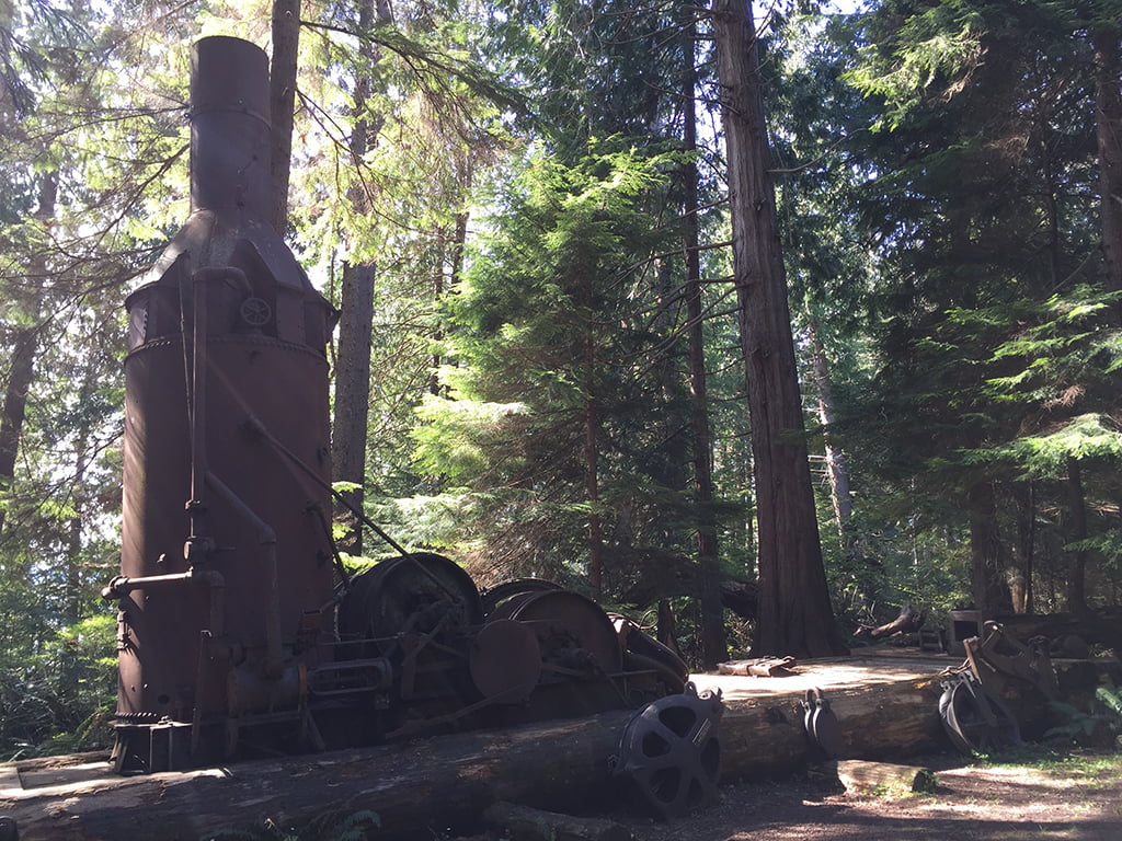 Old machinery on Sunshine Coast Trail