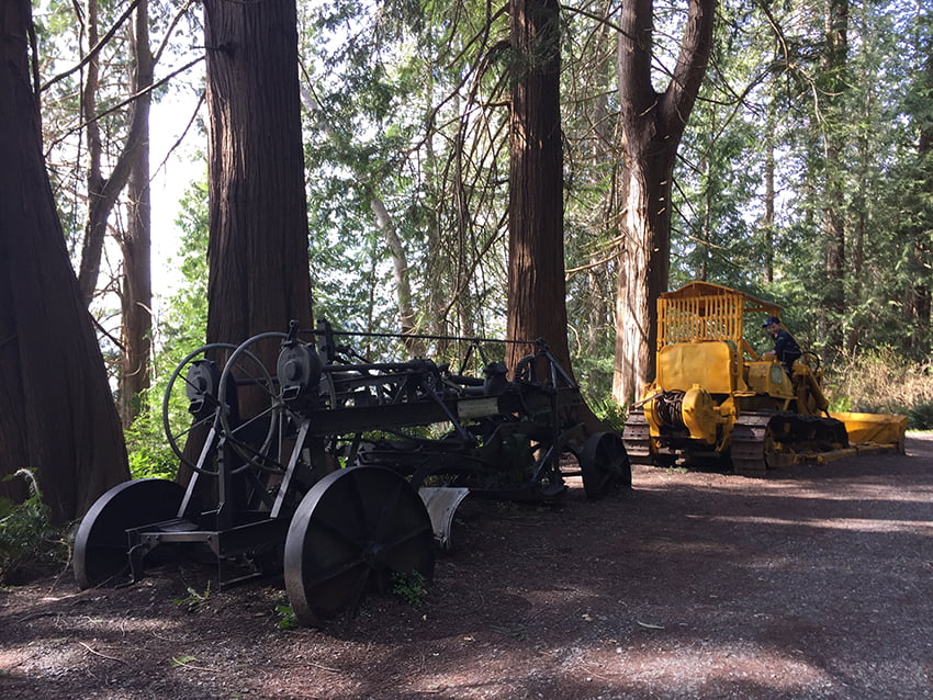 Old machinery on the Willingdon Beach Trail 