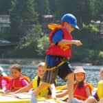 Kids Kayaking at Camp