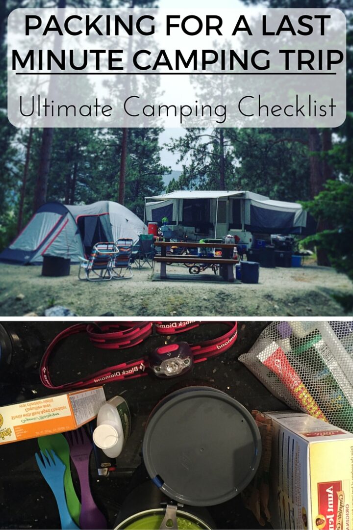 Packing for a Last Minute Camping Trip