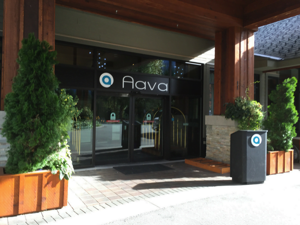 front entrance of Aava Hotel