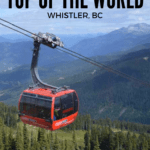 gondola ride for the peak to peak in whistler
