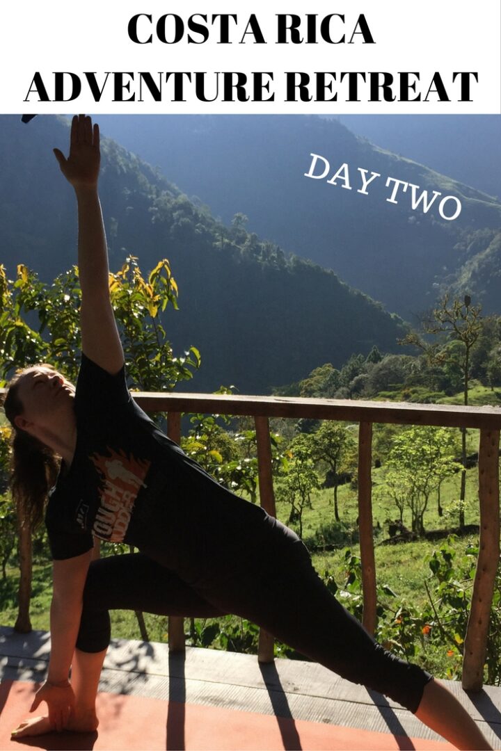 woman doing yoga at run like a girl adventure retreat in costa rica