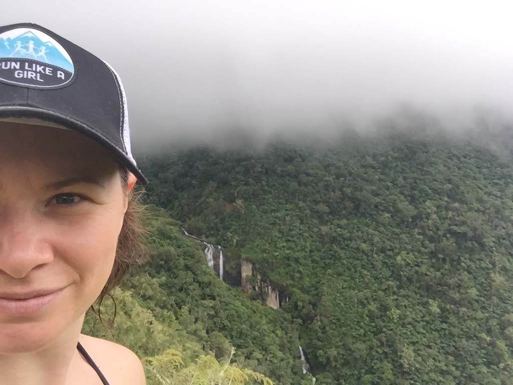 woman hiking in san miguel, costa rica