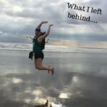 woman jumping on a beach during the run like a girl adventure retreat in costa rica