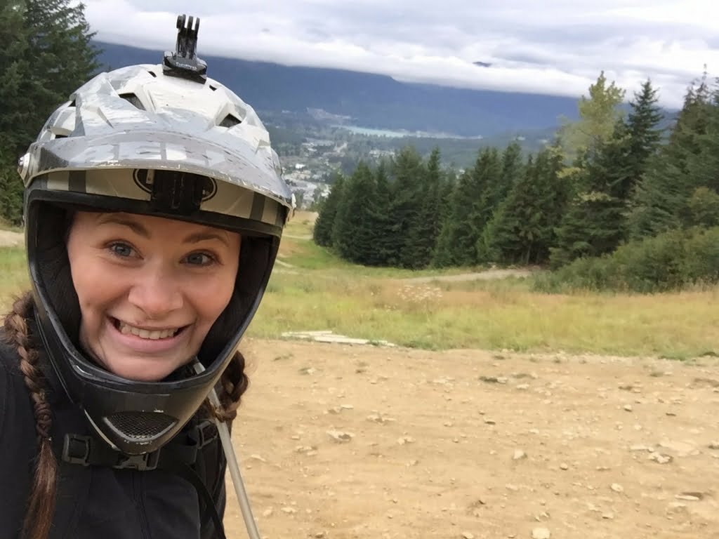 Jami Savage at a womans mountain bike camp whistler 