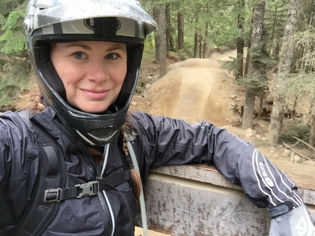 Jami Savage at her womens mountain bike camp Whistler 