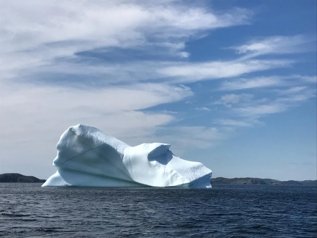 iceberg seen during our east coast Canada road trip