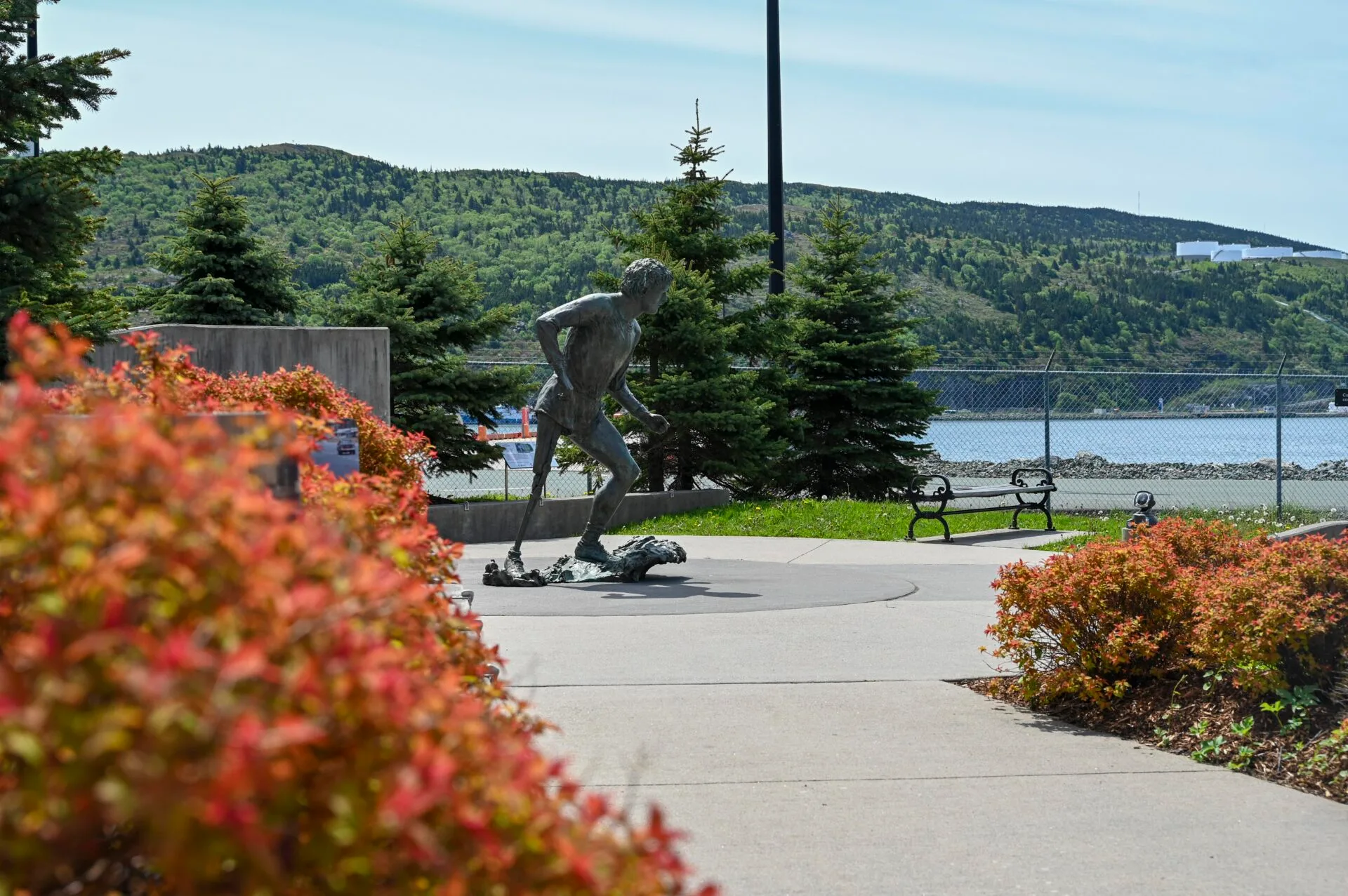 terry fox memorial statue in st. john's newfoundland