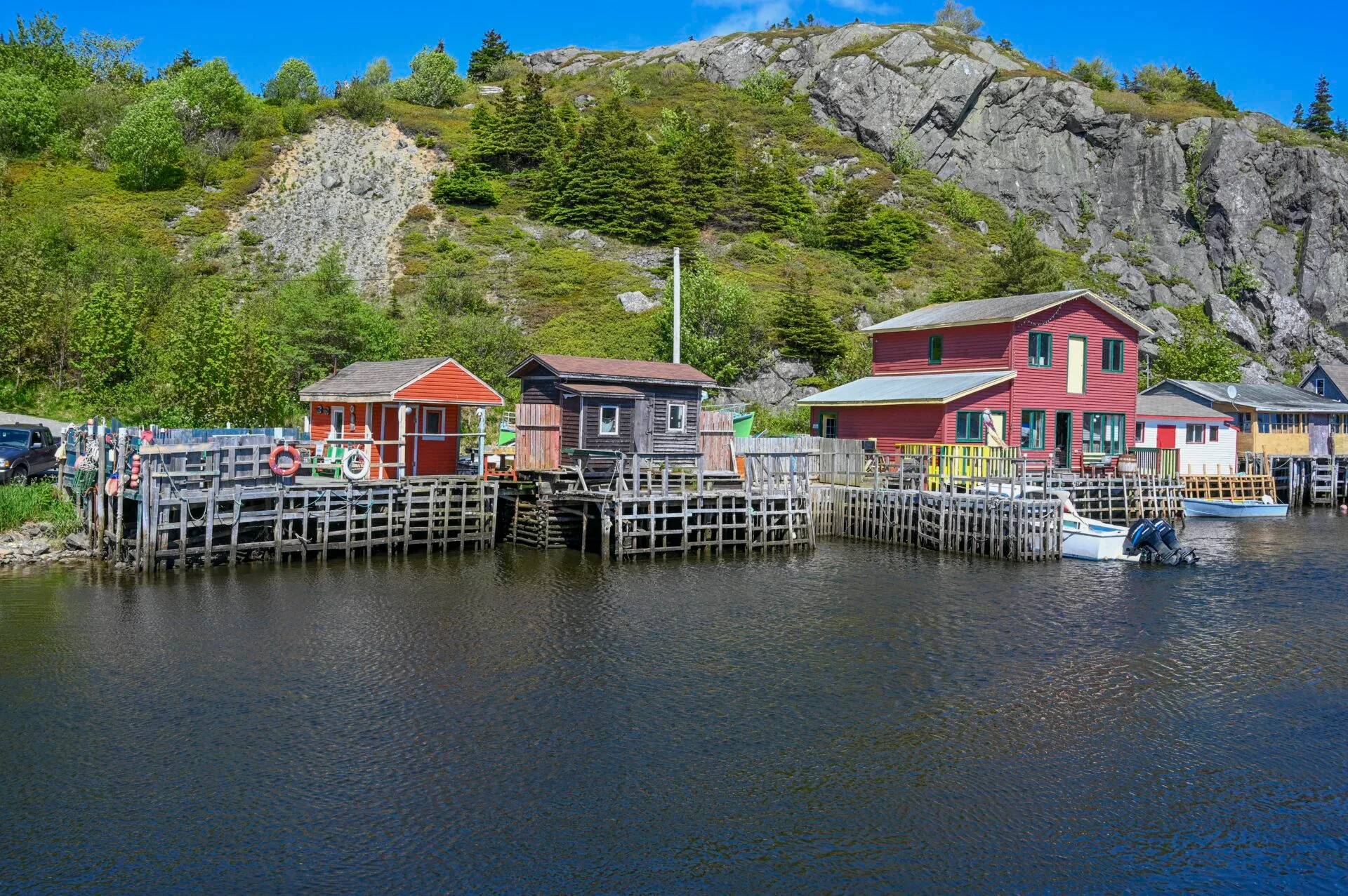 colourful houses along the oceans edge in quidi vidi village
