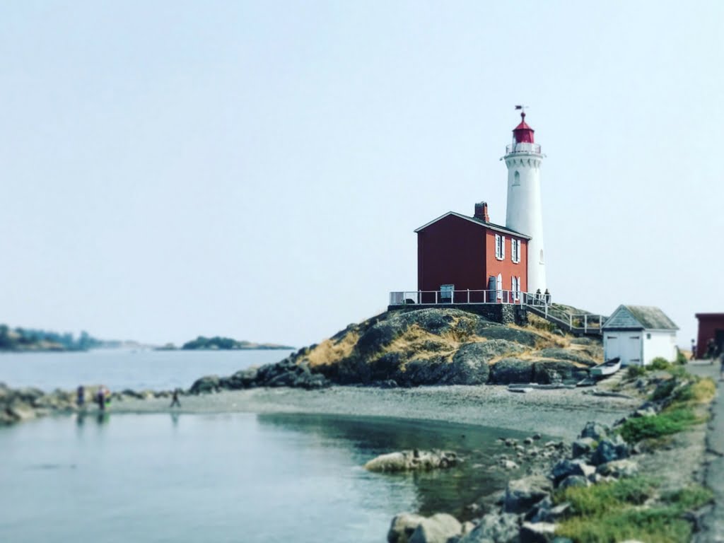 Fort Rodd hill fisgard lighthouse in Victoria from our Vancouver Island road trip