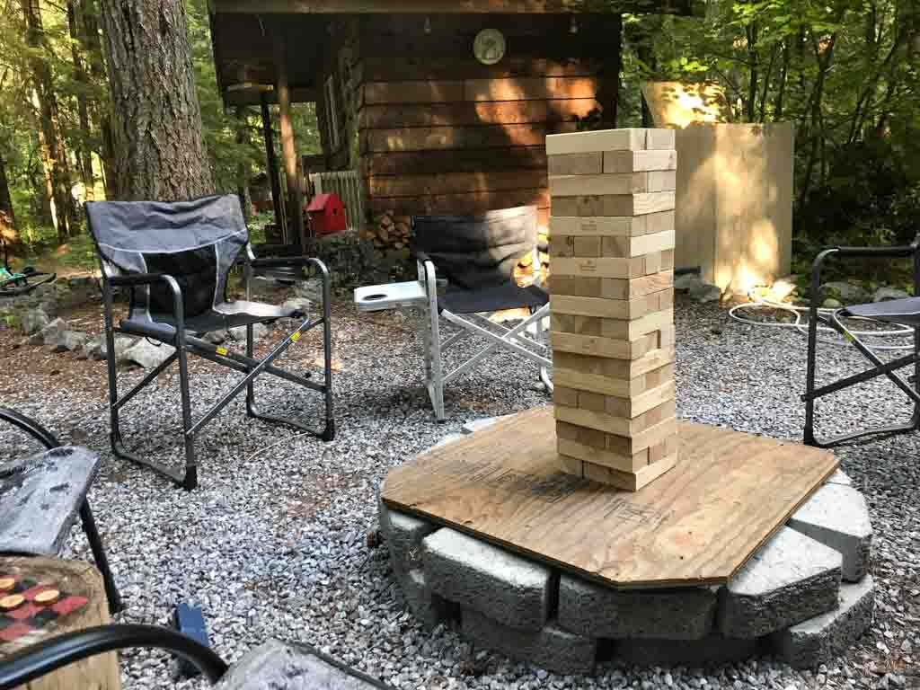 Giant Jenga for best outdoor gifts for kids