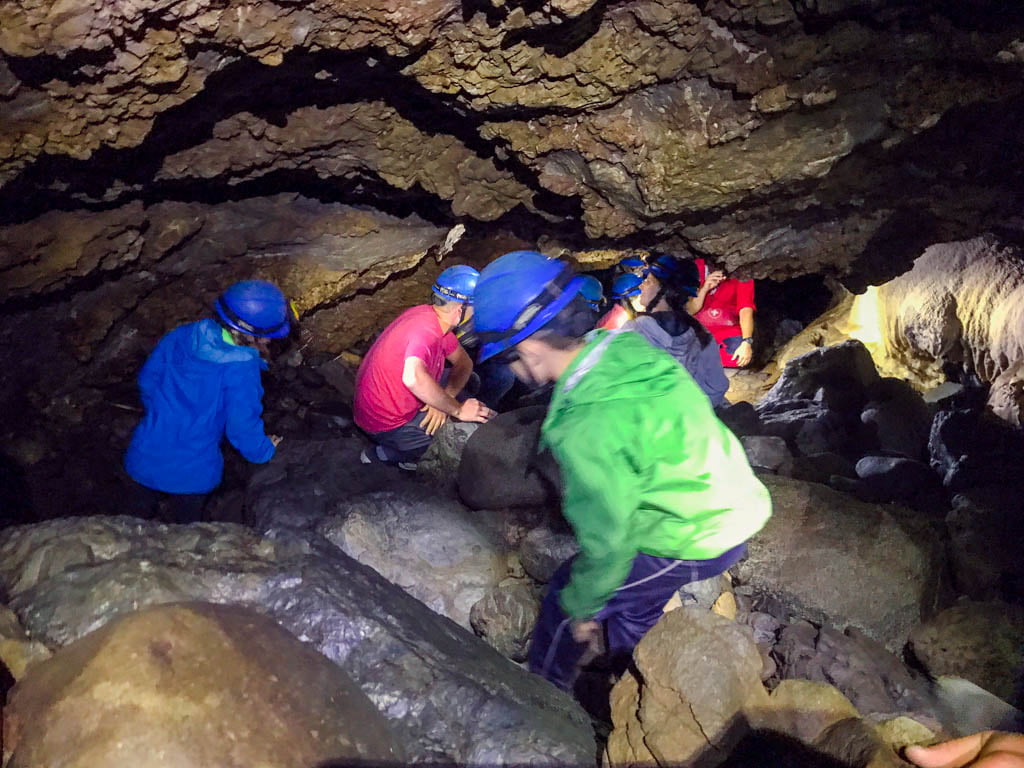 child-exploring-horne-lake-caves