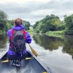 Jami Savage canoeing Northern Ireland on River Blackwater