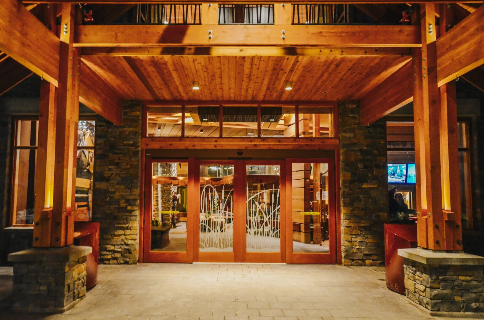 entrance-at-moose-hotel-and-suites-banff, best family hotel in Banff