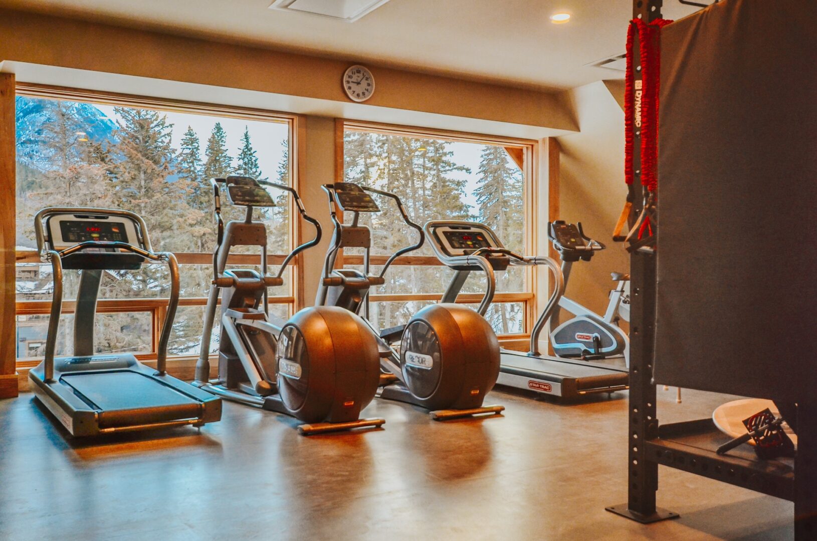 exercise-equipment-in-moose-hotel-and-suites-fitness-centre, best family hotel in Banff