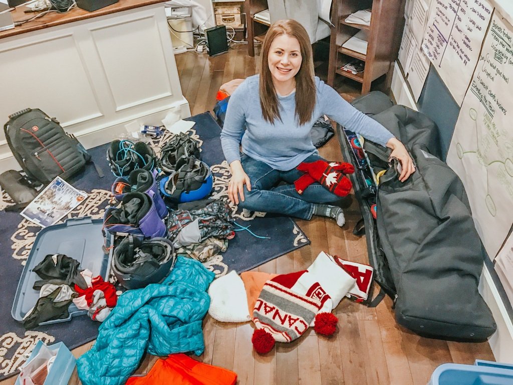 Jami Savage packing for the classic Canadian winter experience 