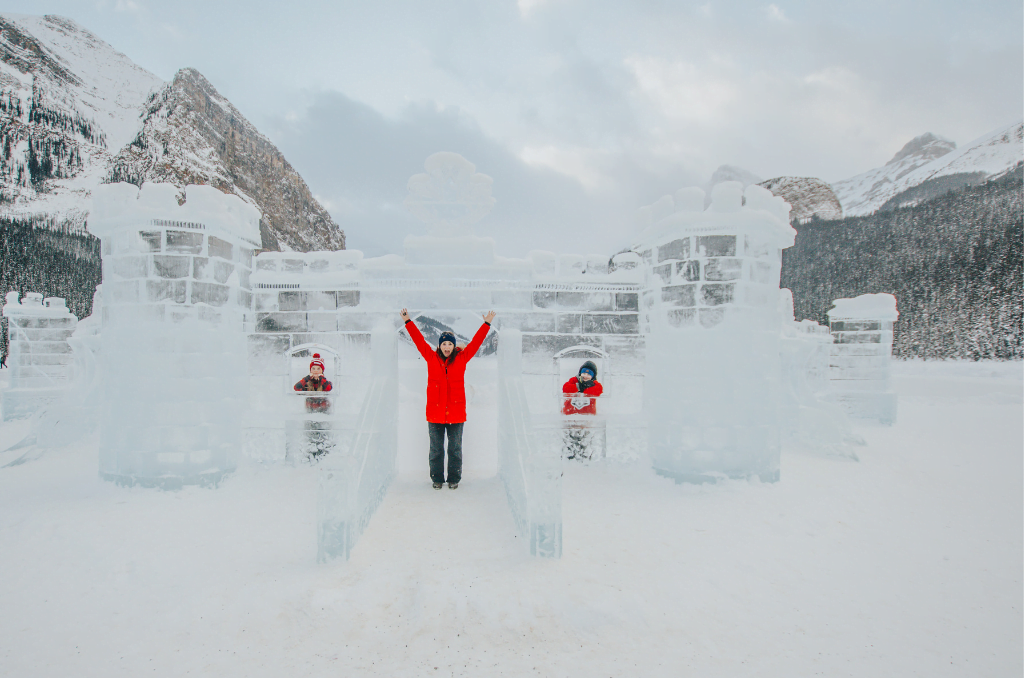 Ice Magic-Lake Louise Winter Festival Tote Bag