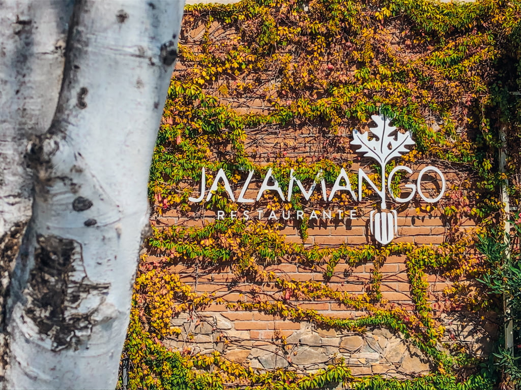 Jazamango restaurant sign