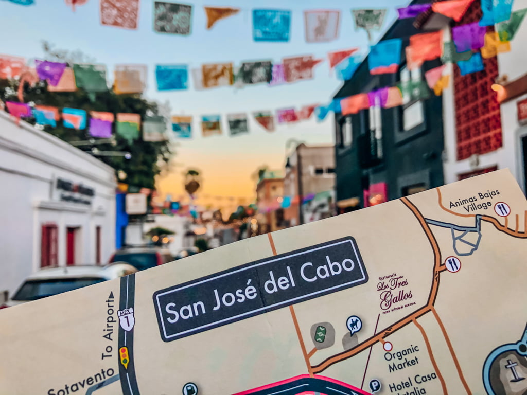 map of San Jose Del Cabo Walking Tour