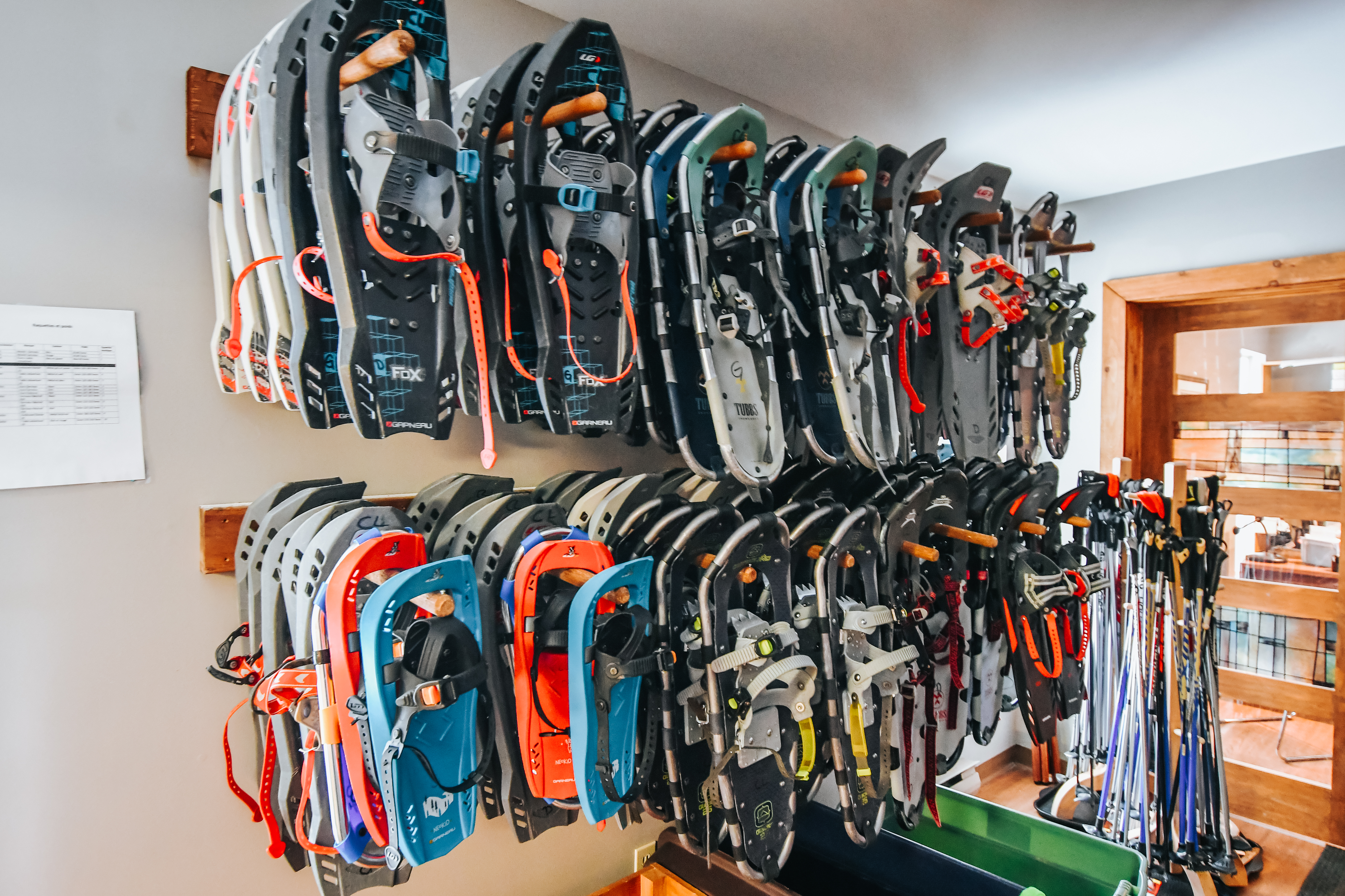 snowshoe rentals at chalets lanaudiere