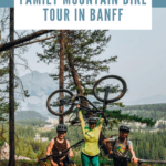Family on a Mountain Bike Tour in Banff