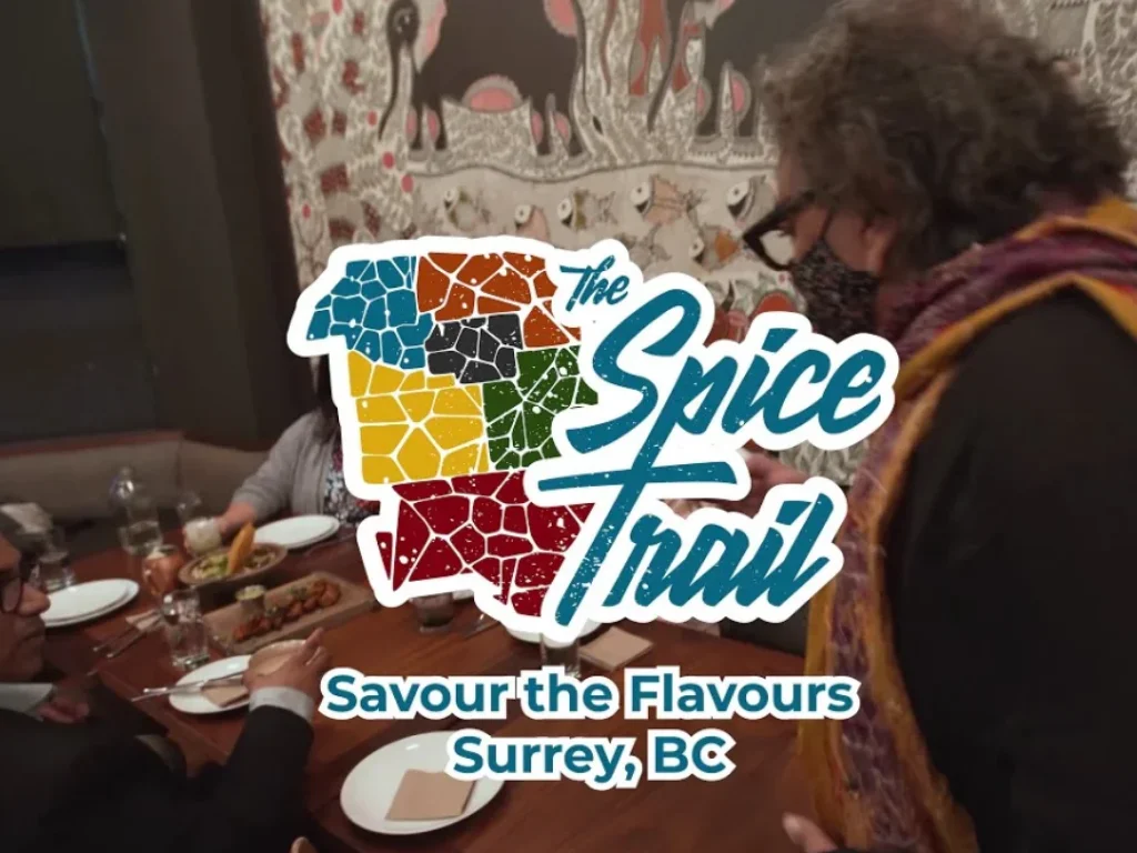 person cooking food with work overlay of spice trail