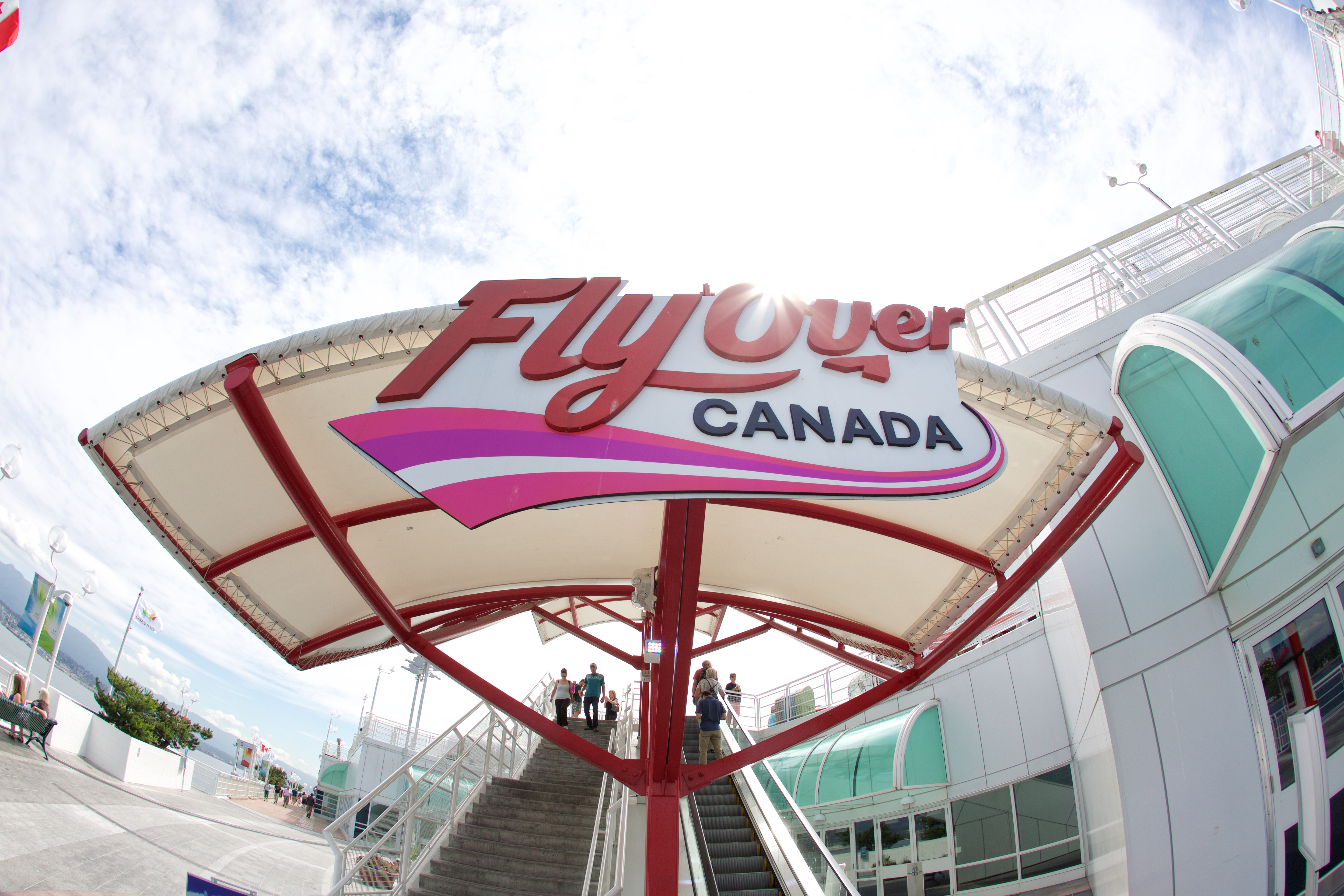 front entrance sign at flyover canada vancouver