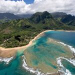 north coast of kauai from helicopter