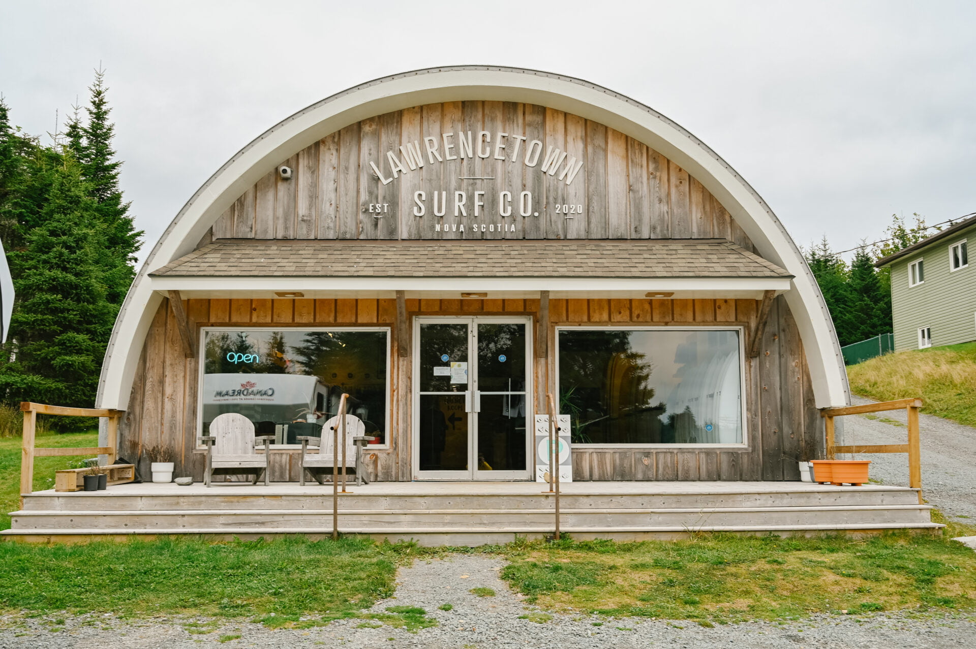 outside view of the lawrencetown surf co. building