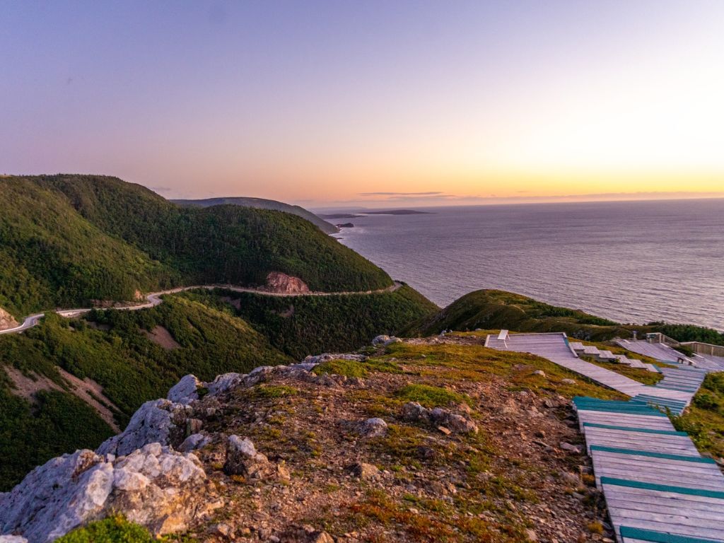 view from the skyline trail on the cabot trail