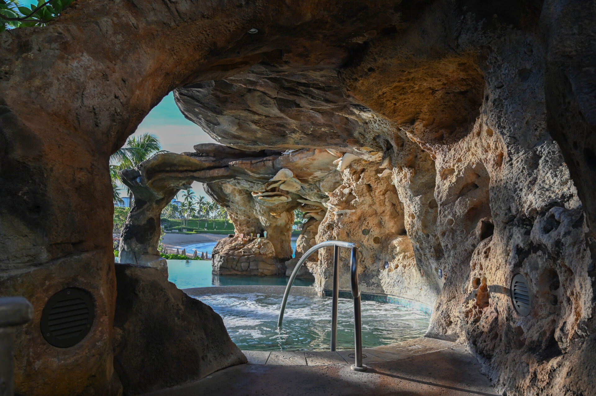 grotto like area at the spa at aulani a disney resort and spa
