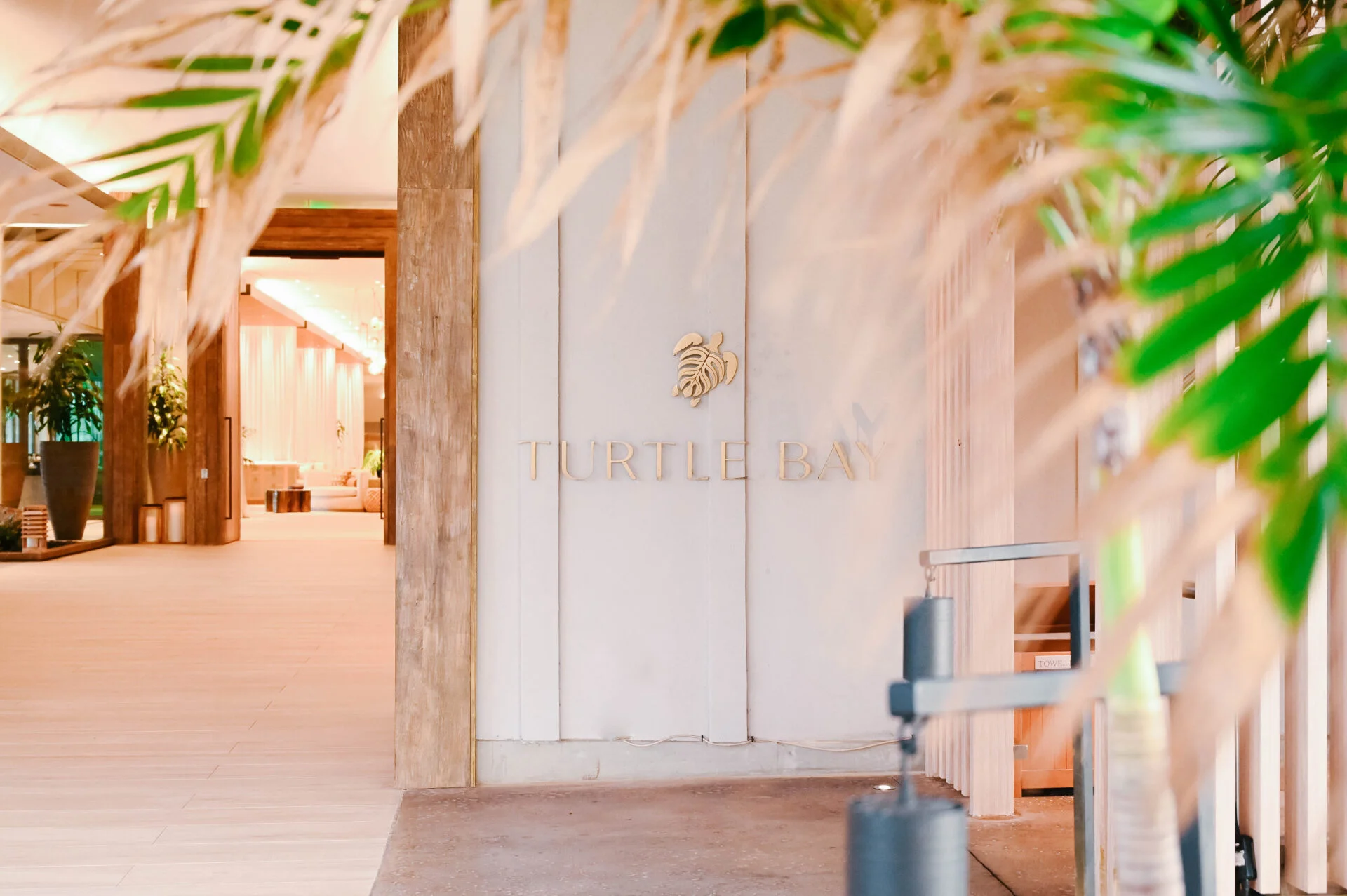 view of the front entrance lobby at turtle bay resort