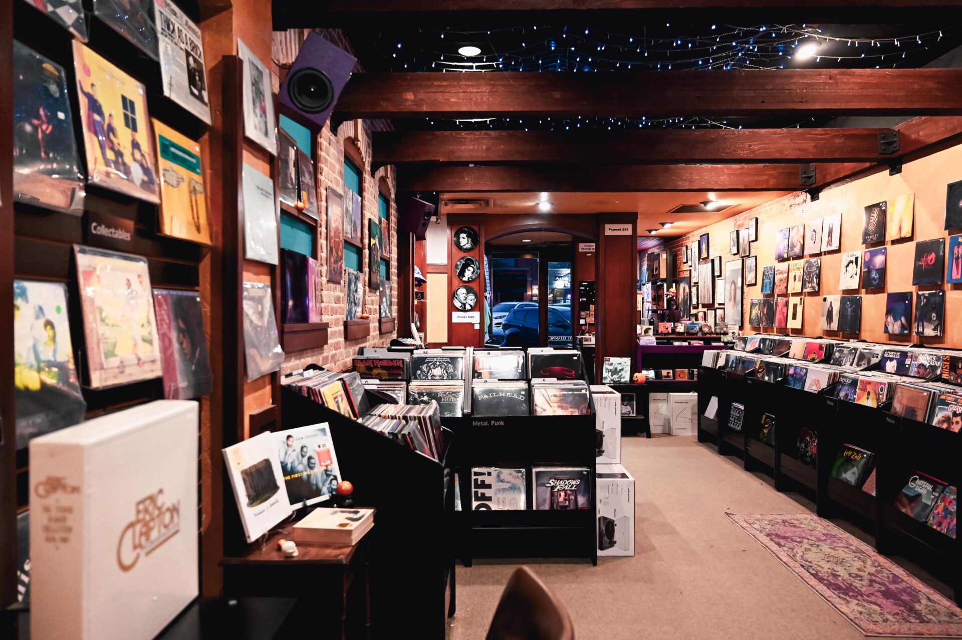 inside a record store, one of the fun things to do in Fort Collins