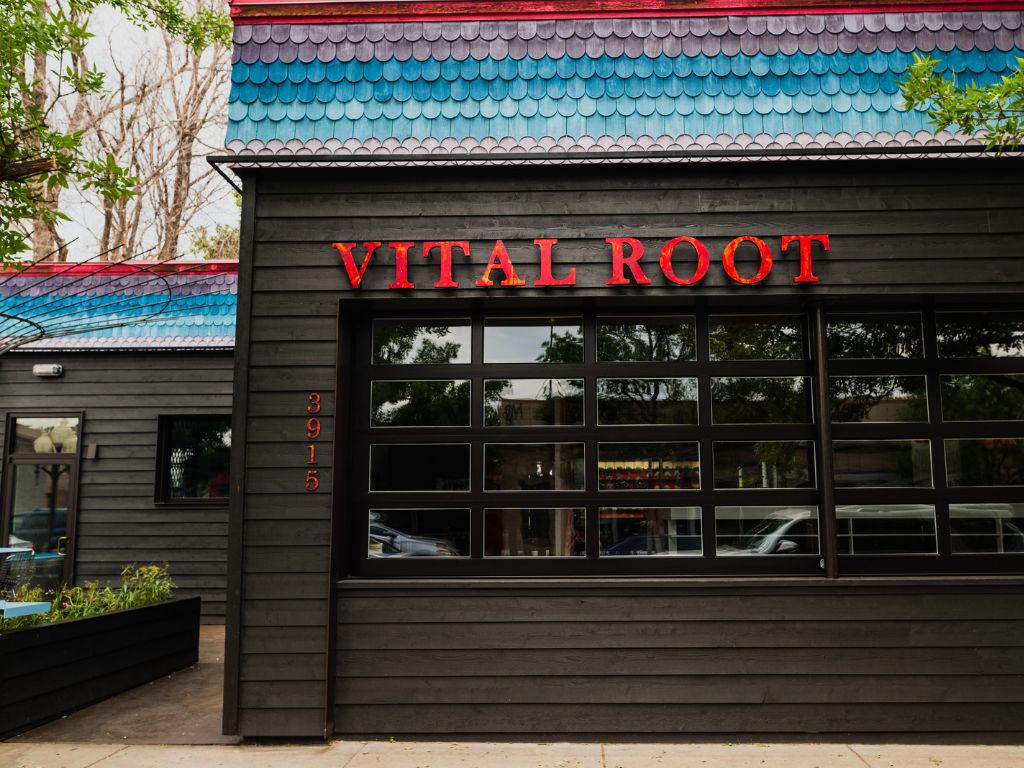outside view of the vital root restaurant