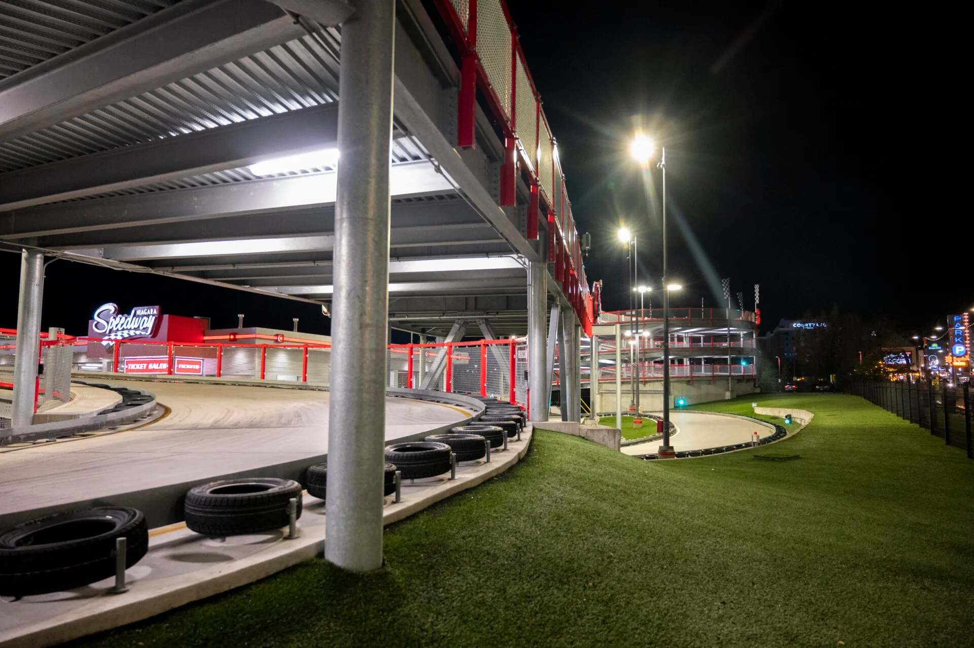view of the niagara speedway go-kart track