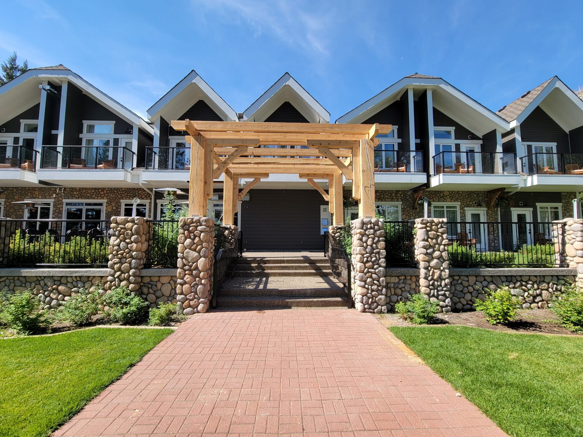 entrance walkway of kilmorey lodge, one of the many Family Reunion Venues In Alberta