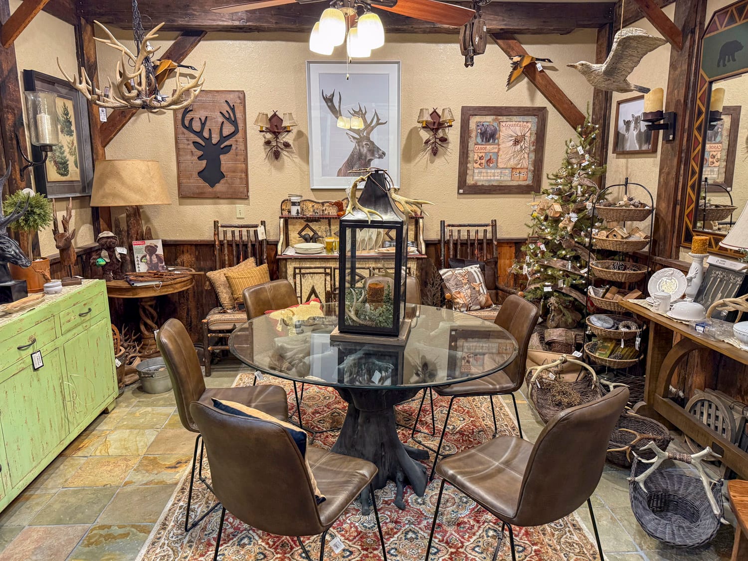 home decor items for sale inside kilborn's shop in newboro ontario