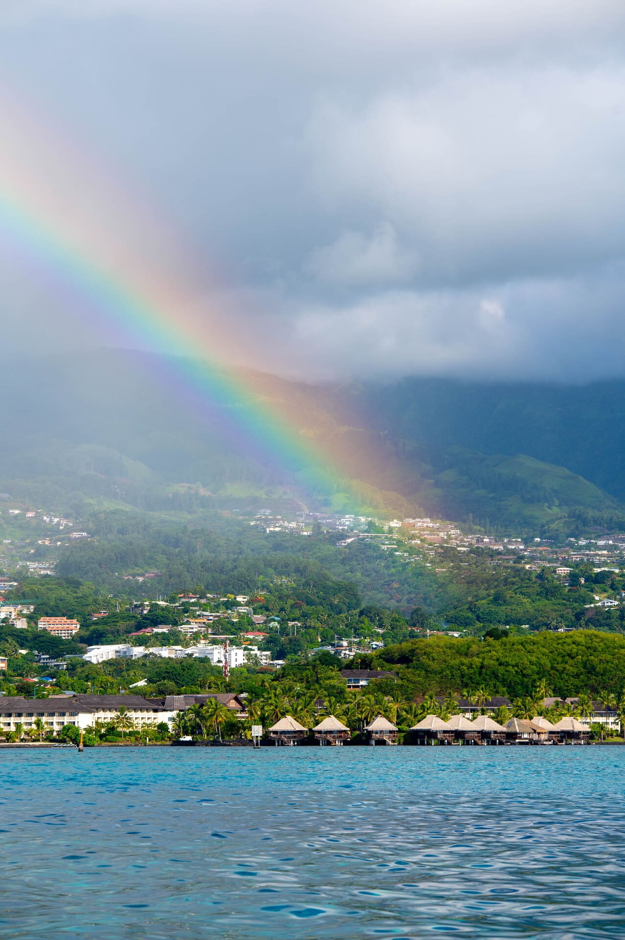 rainbow over Papeete