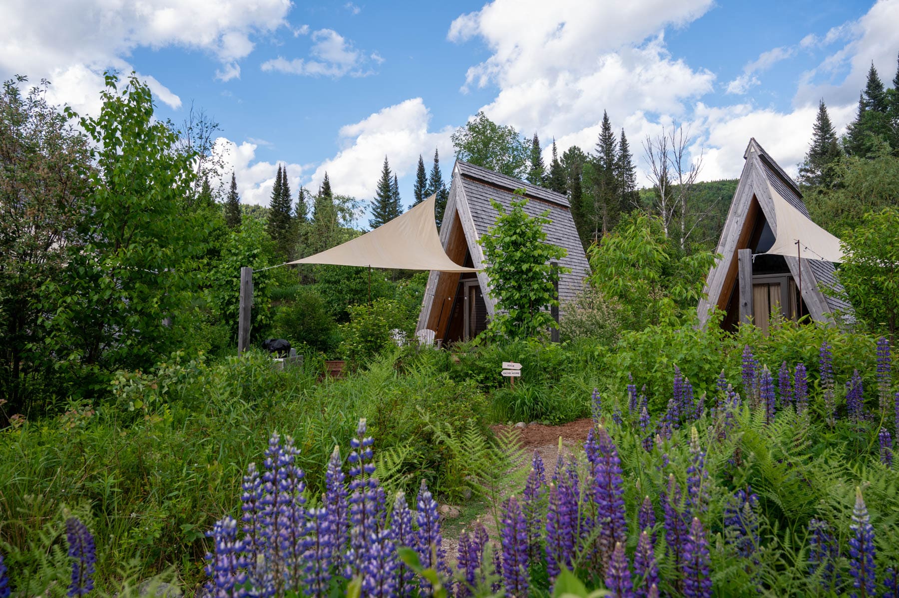 A-frames at Farouche Tremblant