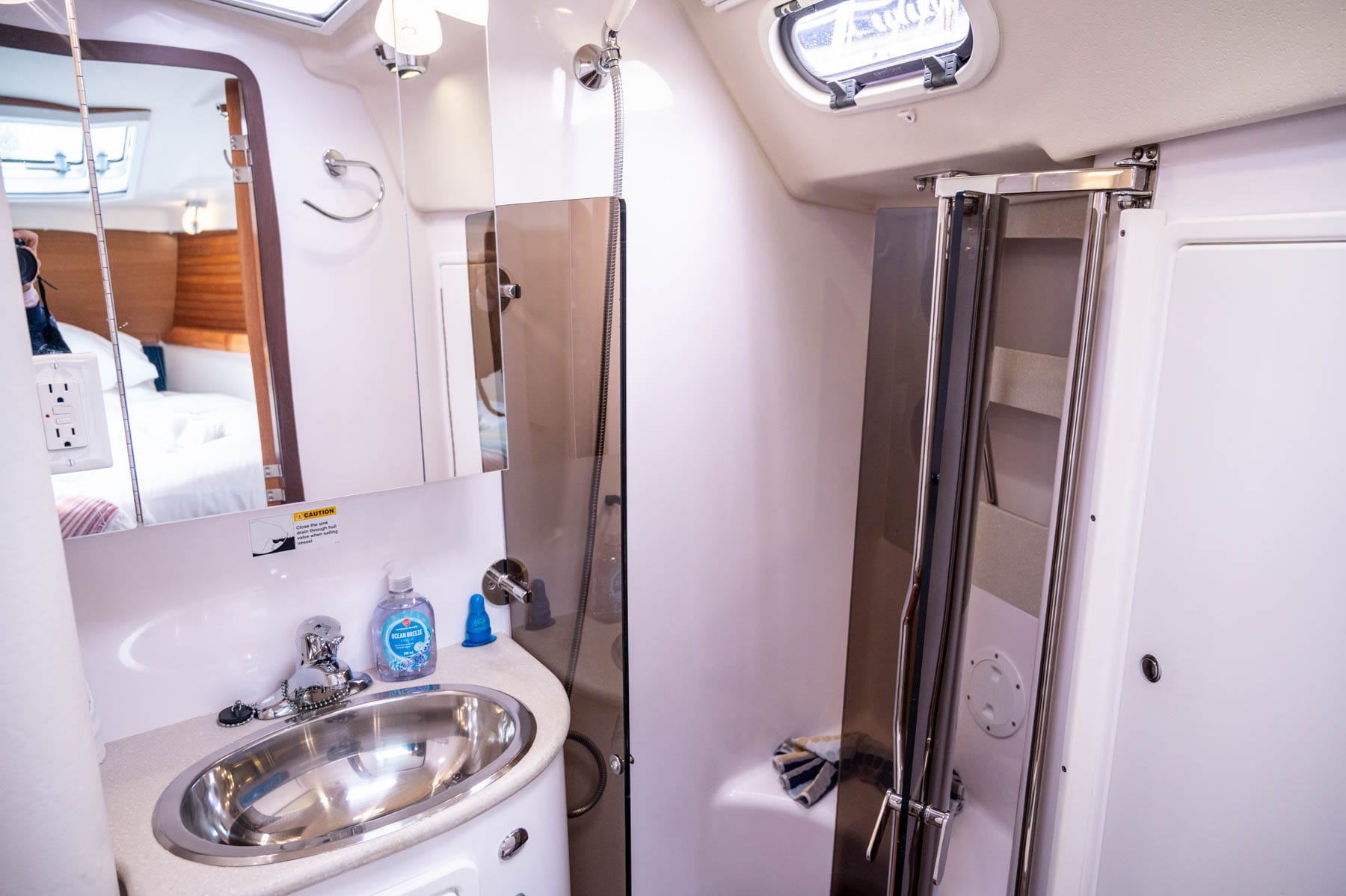 bathroom with shower inside Simply Dreaming