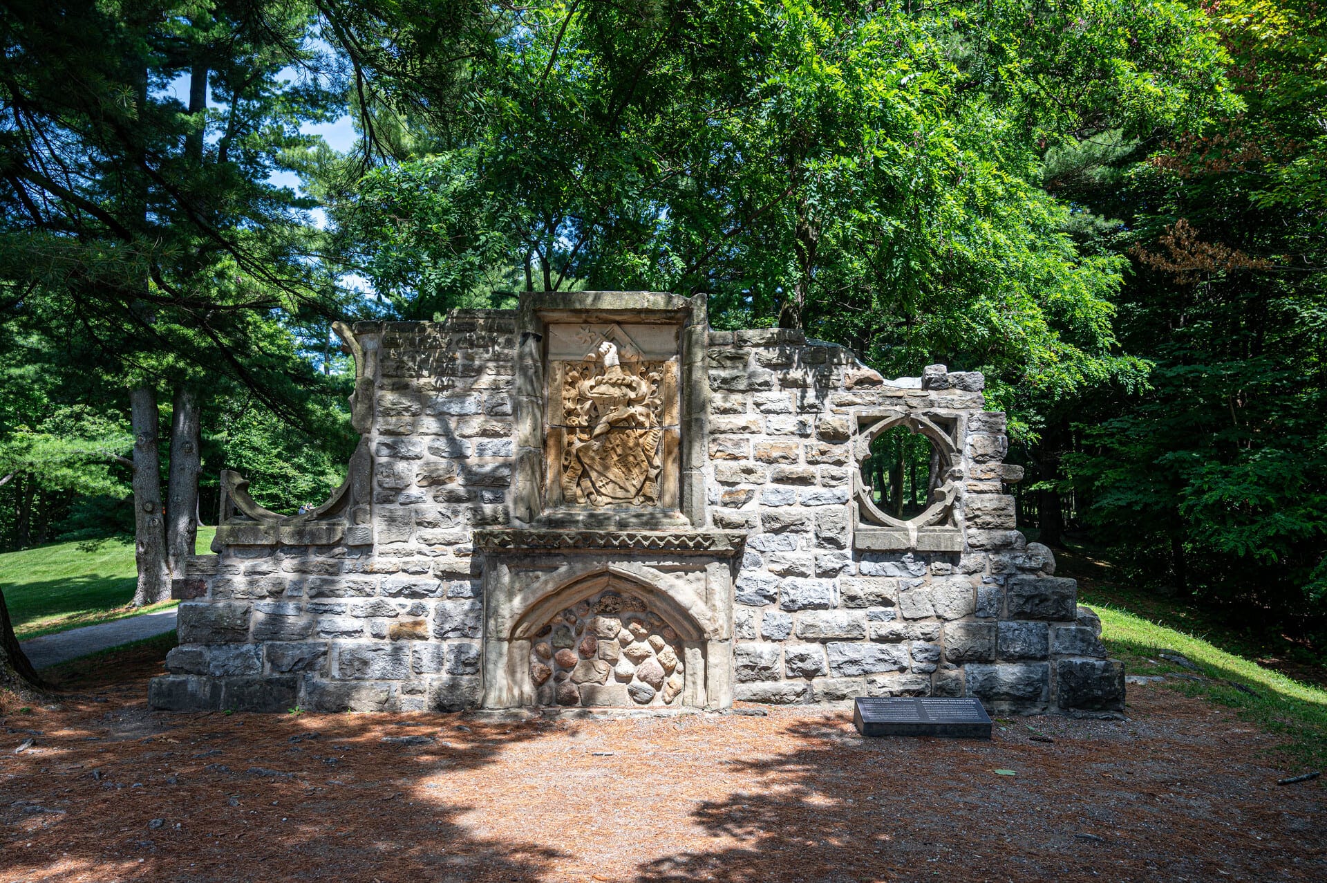 the Abbey Ruins located at the Mackenzie King Estate in Gatineau Park, Quebec, Canada
