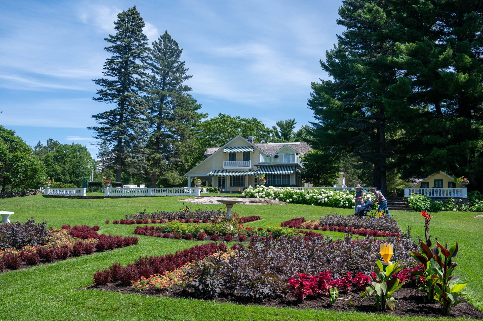 the historic Mackenzie King Estate and its formal gardens located within Gatineau Park in Chelsea, Quebec, Canada