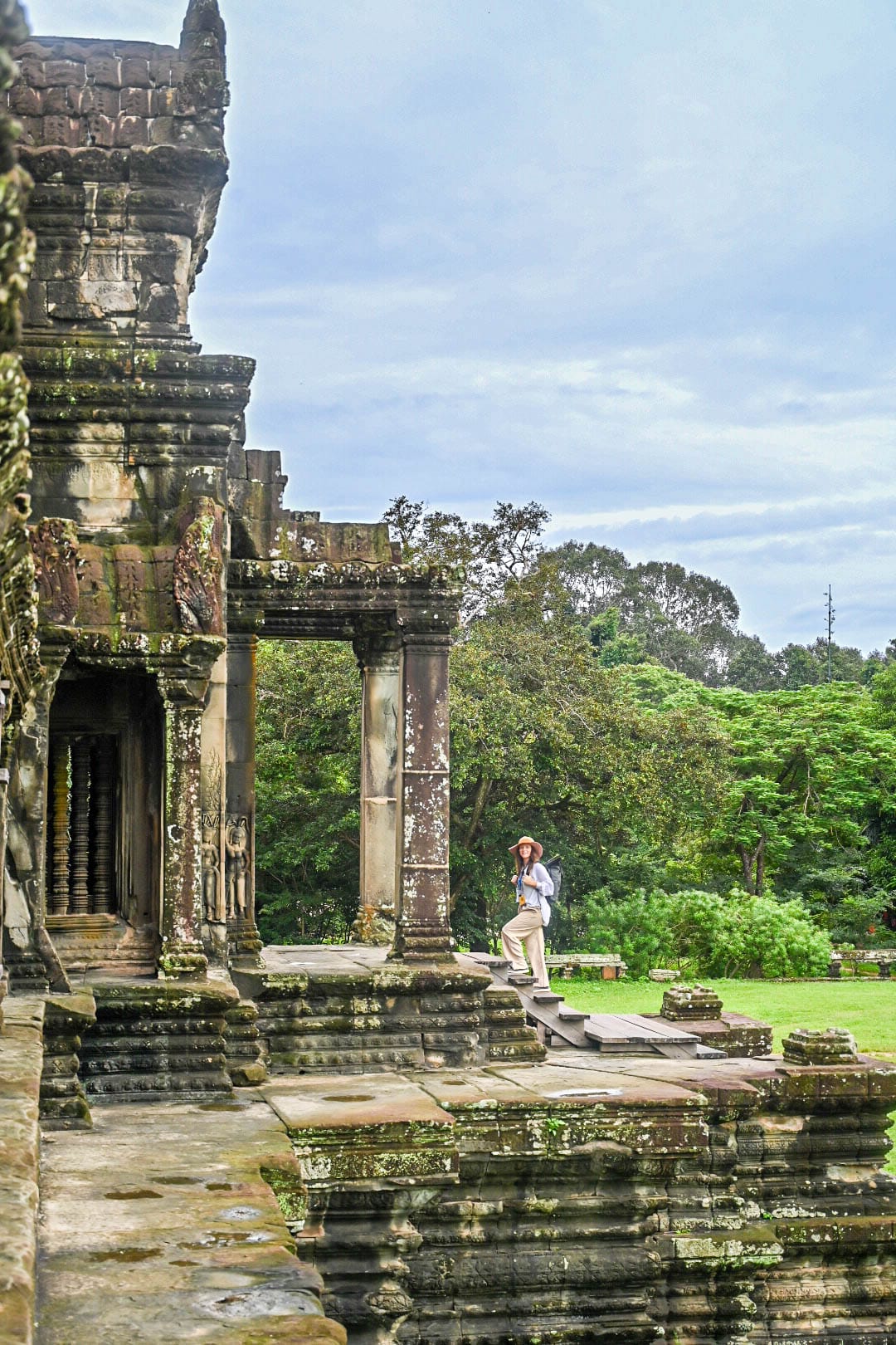GX Cambodia – Photo Credit Jami Savage, AdventureAwaits.ca (104 of 204) Jami Savage at Angkor Wat in Cambodia